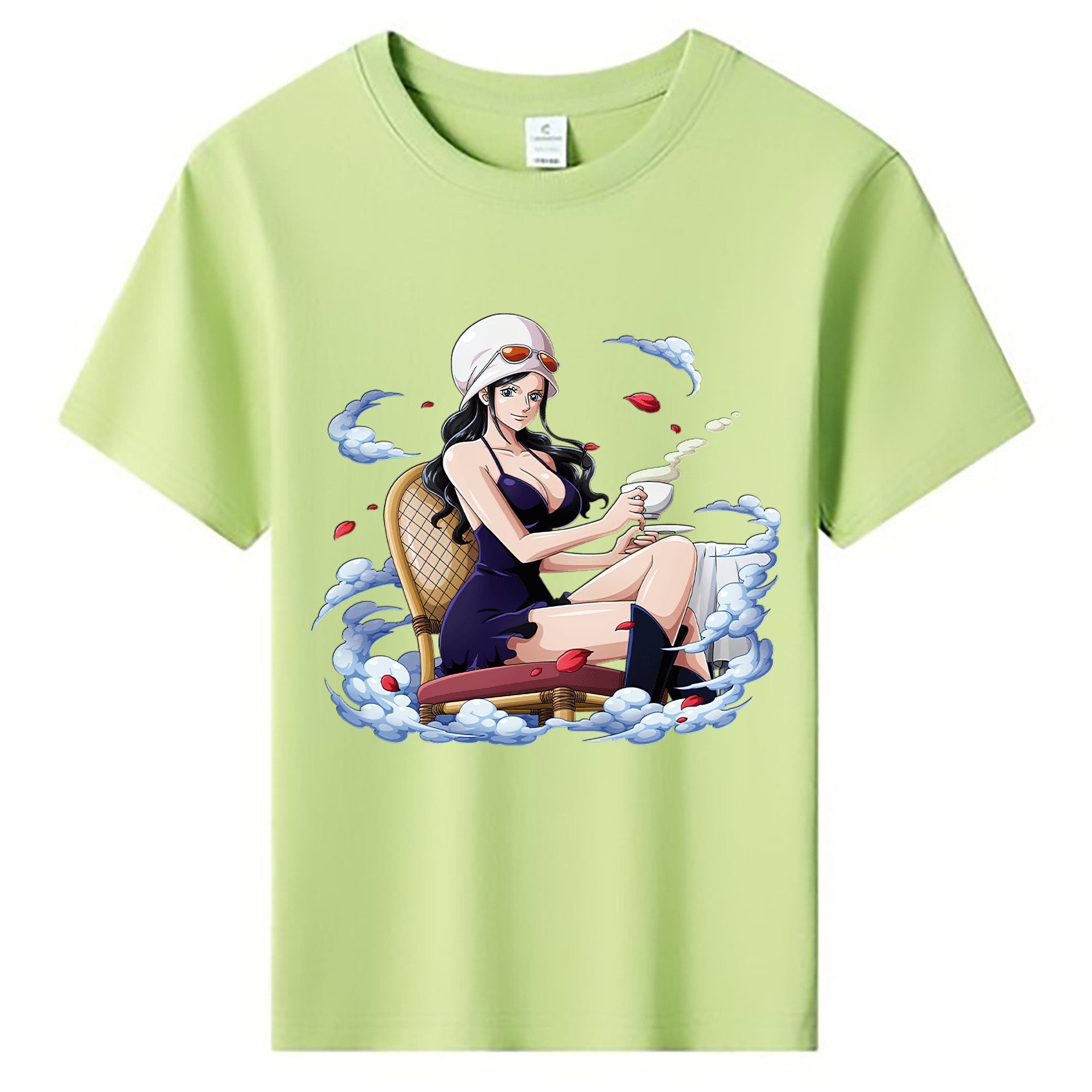 ワンピース ニコ・ロビン ONE PIECE Nico Robin 綿100％キッズTシャツ（フロントプリント）